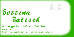 bettina walisch business card